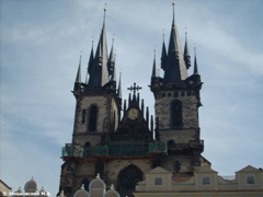 Прага. Тынский храм на Староместской площади